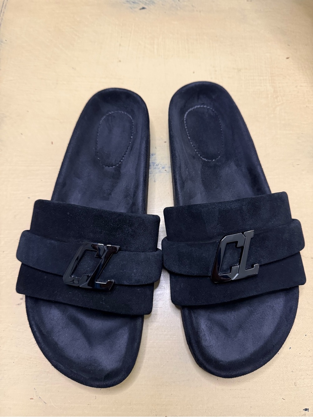 Christian Louboutin Varsimule Bizz Suede Slides